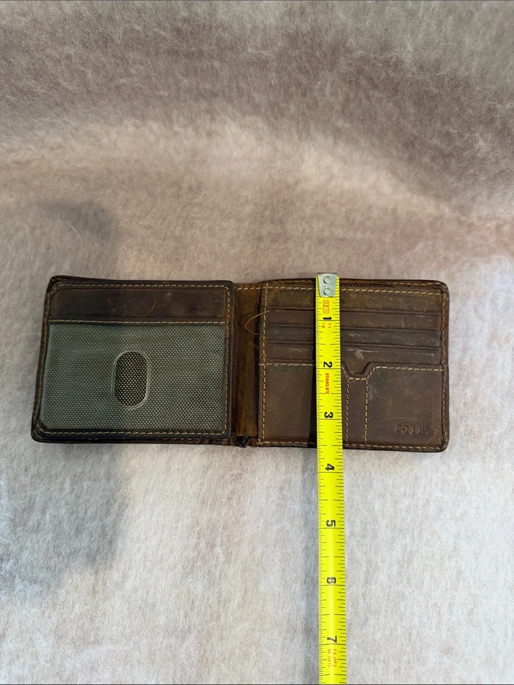 Fossil Brown Leather Bi-Fold Wallet